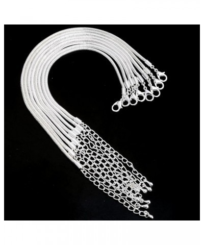 European Charm Bracelet Silver Plated Snake Chain Lobster Clasp DIY Jewelry 7.9 Inch 5pcs 10pcs / 9 Inch - 23cm White Silver ...