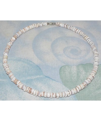 Mens and Womens Summer Beach Surfer Necklace From the Philippines, Genuine Spotted Conus Puka Shells 16.0 Inches $12.95 Neckl...