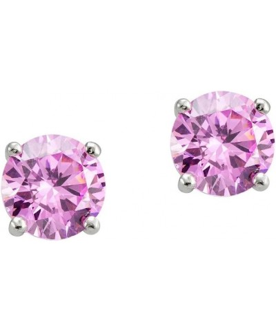 Sterling Silver Cubic Zirconia Round Stud Earrings Sterling Silver 3.0 carats $8.63 Earrings