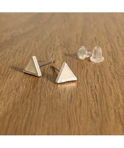 Sister Missionary Earrings, 3 Piece Earring Set and Card, Silver or Gold 20mm Hoops, Triangle Pearl & Square Stud Earrings si...