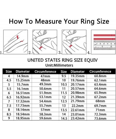 1.8Ct Couple Bridal Ring Sets Wedding Rings for Women & Mens Titanium Engagement Bands Stainless Steel Cz Him His Hers Women'...