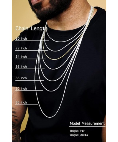 Stainless Steel Rope Chain CHOOSE WIDTH/LENGTH New Solid Cord Necklace 2.2mm (Gold-Tone) Length 22 Inches $8.49 Necklaces