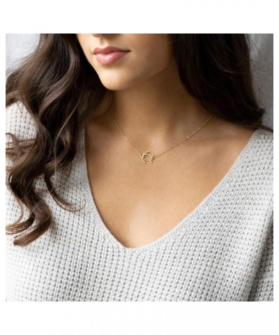 Gold Dainty Turtle Necklace for Women,14K Gold Plated Cute Tiny Boho Sea Tortoise Pendant Necklace for Teen Girls… $8.97 Neck...