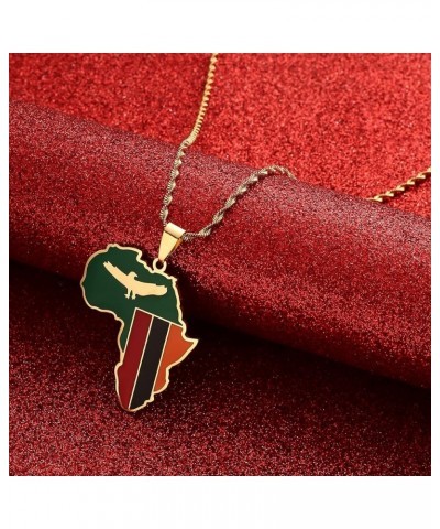 Africa Map Pendant Necklaces African of Maps Jewelry Charms Gold Color Africa Map Neckalce Zambia Gold $7.97 Necklaces