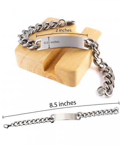 1 Corinthians 13:4-7 Cuban Chain Bracelet Bible Verse 1 Corinthians 13:4-7 Religious Bracelet Engraved for Women Men Personal...