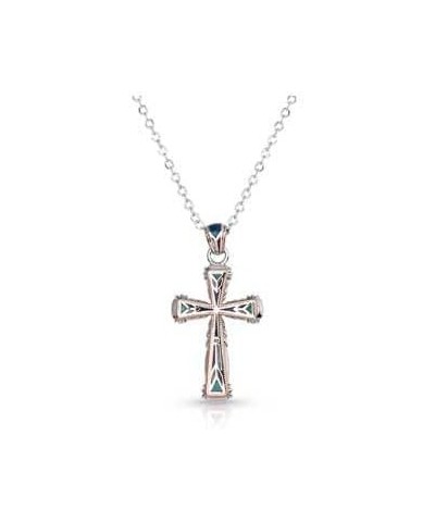 Western Mosaic Cross Necklace - NC5688 $48.60 Necklaces