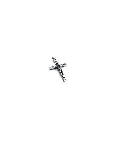 Fashion Jewelry，Pendant Necklace for Women Men's Stainless Steel Silver Vintage Jesus Cross Pendant Necklace Titanium Steel N...