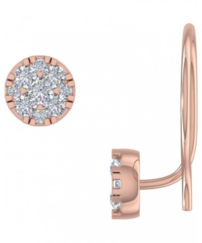 0.07 Carat Diamond Round Shaped Nose Pin in 14K Gold - IGI Certified Rose Gold $40.00 Body Jewelry