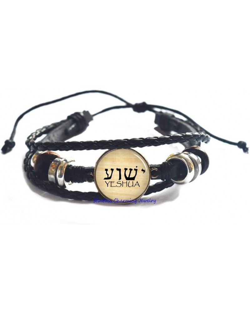 YHWH & Yeshua Bracelet Bangle,Hebrew Bangle Charm,Tetragrammaton Bangle Bracelet,Art Glass Dome Bangle,Bridesmaid Gift Birthd...