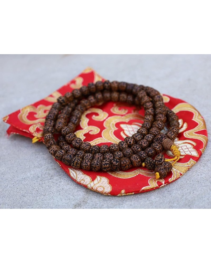 Tibetan Meditation 108 Beads Genuine Rare Bodhiseed Mala Rudraksha $67.00 Beading & Jewelry Making