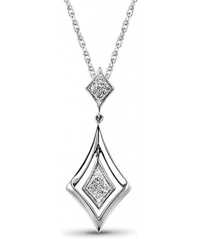 1/20 Carat White Diamond Pendant in Sterling Silver $11.70 Pendants