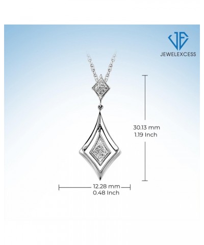 1/20 Carat White Diamond Pendant in Sterling Silver $11.70 Pendants