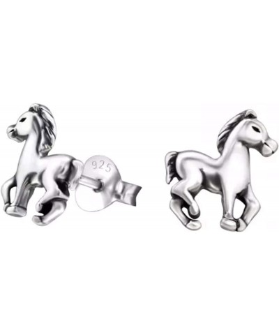 Horse .925 Sterling Silver Tiny Stud Earrings (Hypoallergenic) $10.61 Earrings