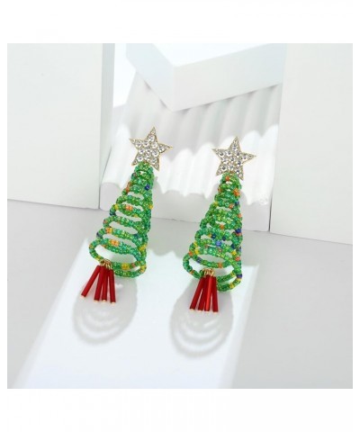 Christmas Earrings for Women Cute Reindeer Earrings Colorful Light Bulb Xmas Earrings Christmas Tree Earrings Gingerbread Dee...