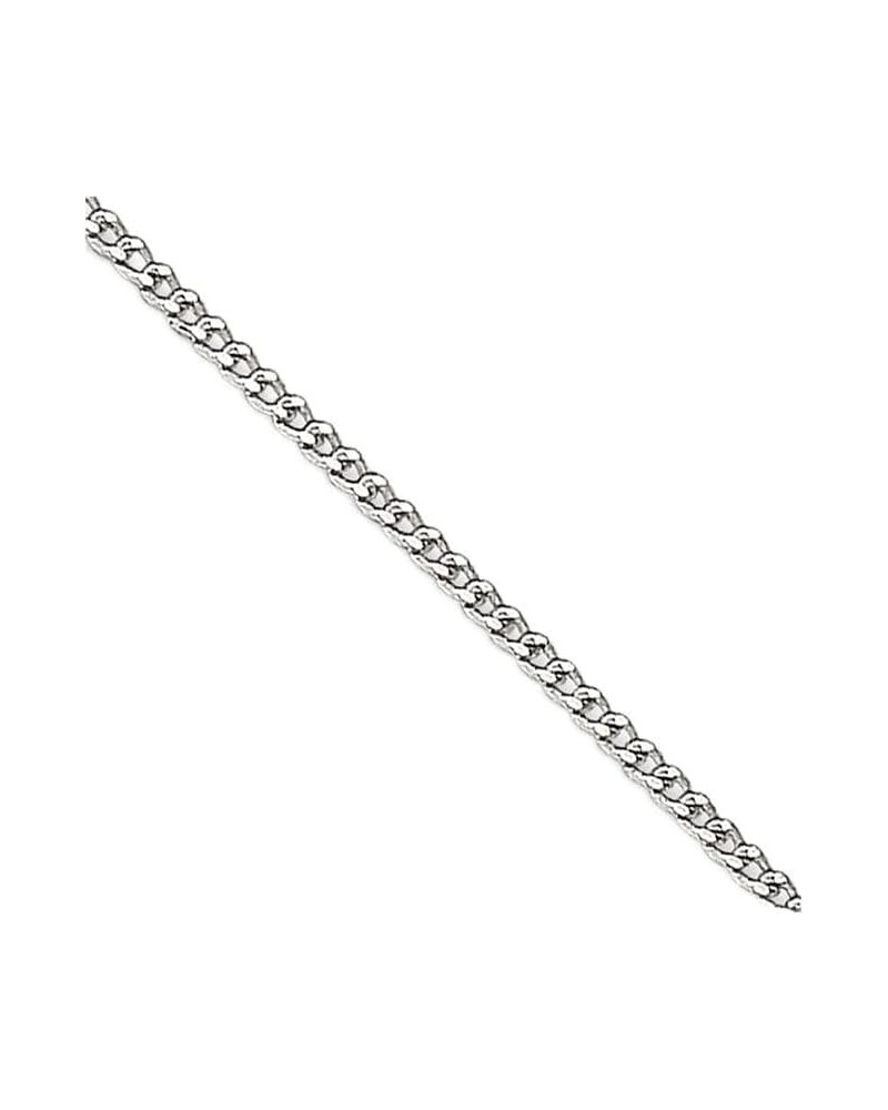 925 Sterling Silver 0.5mm Fine Curb Chain Necklace, Bracelet or Anklet 20.0 Inches $14.85 Necklaces