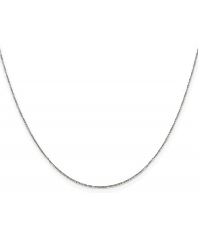 925 Sterling Silver 0.5mm Fine Curb Chain Necklace, Bracelet or Anklet 20.0 Inches $14.85 Necklaces