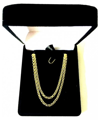 14k Yellow Gold Round Rolo Link Chain Necklace, 2.3mm $183.06 Others