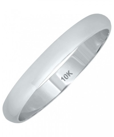 2mm - 6mm Domed Wedding Band in 10K White Gold 10k White Gold 2mm $39.27 Bracelets