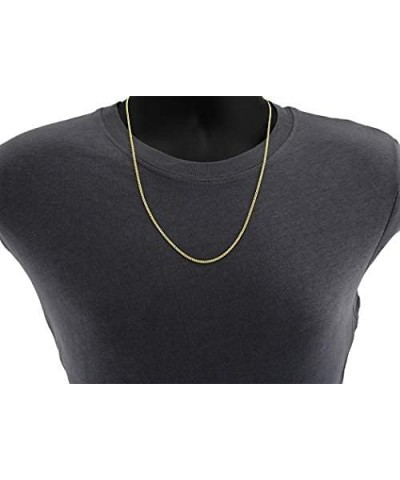 10K Gold 2.25,2.5MM Curb/Cuban Chain Necklace, 10K Gold Chain, 10K Dainty Necklaces 28.0 Inches 2.25MM $50.16 Necklaces