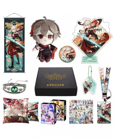 Genshin Impact Box Merch Set with 11 Gifts, Wanderer Cyno Xiao All 5 Stars Characters Plush Poster Acrylic Stand Bracelet Sti...