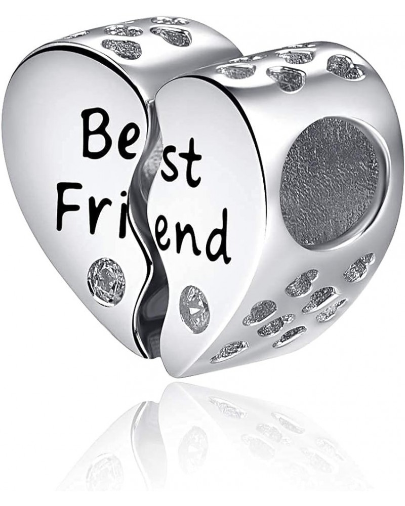 Charms Friendship Bracelets 925 Sterling Silver Best Friend Unbiological Sisters Bracelets for 2 Heart Pandora Charms Friends...