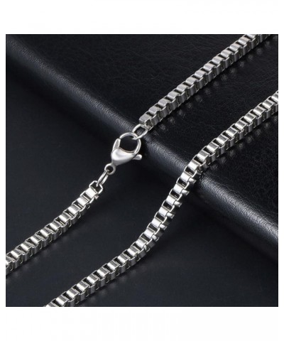 Chain Necklaces for Women Goth, Stainless Steel Necklace Vintage 20-36 Inch Box Chain Necklace and Unqiue Design 32.0 Inches ...