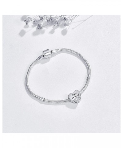 Charms Friendship Bracelets 925 Sterling Silver Best Friend Unbiological Sisters Bracelets for 2 Heart Pandora Charms Friends...