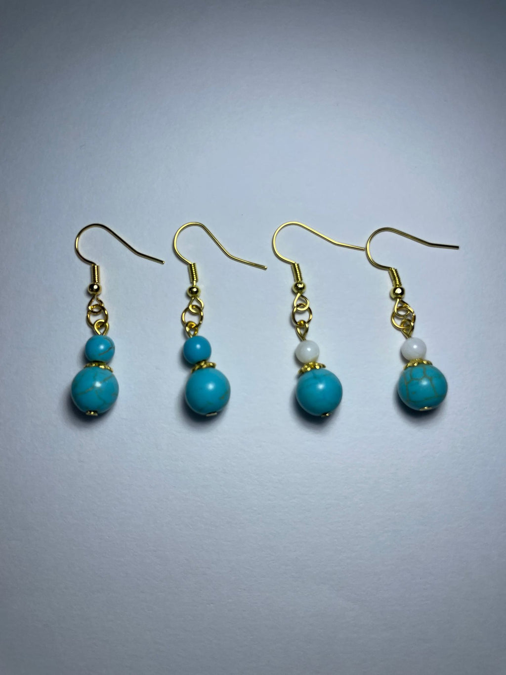 Elegant Natural Turquoise Drop Earrings(All Blue)