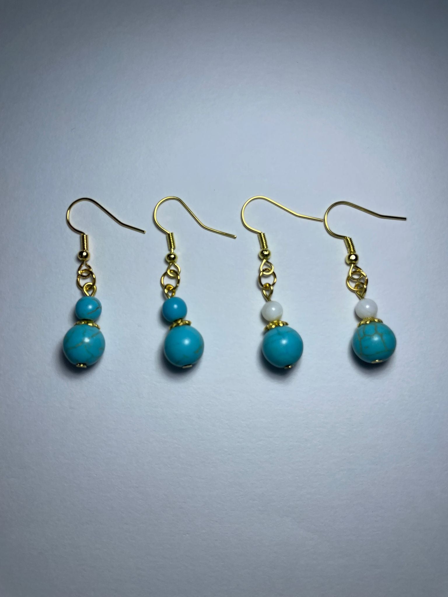 Elegant Natural Turquoise Drop Earrings(All Blue)