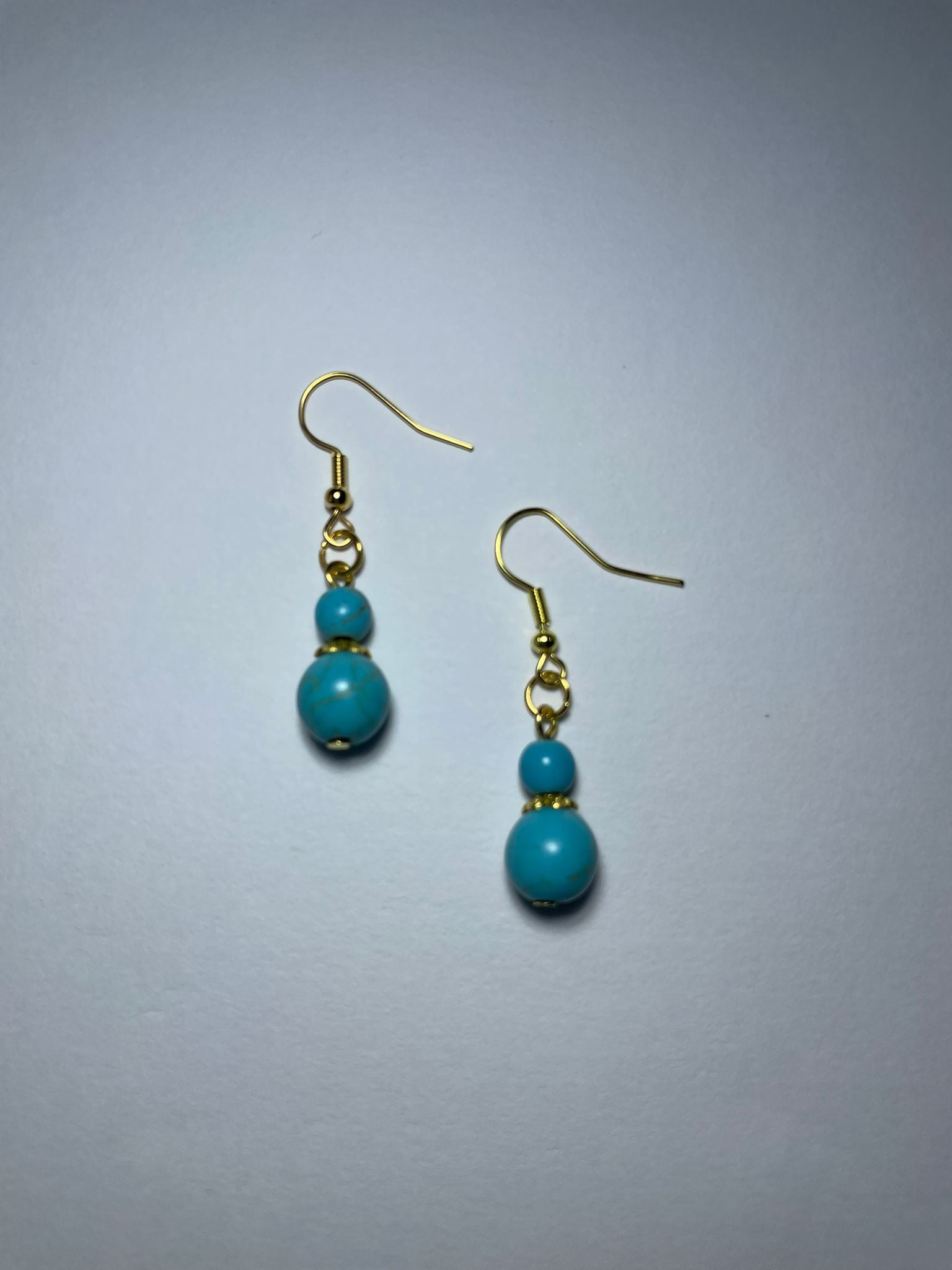 Elegant Natural Turquoise Drop Earrings(All Blue)