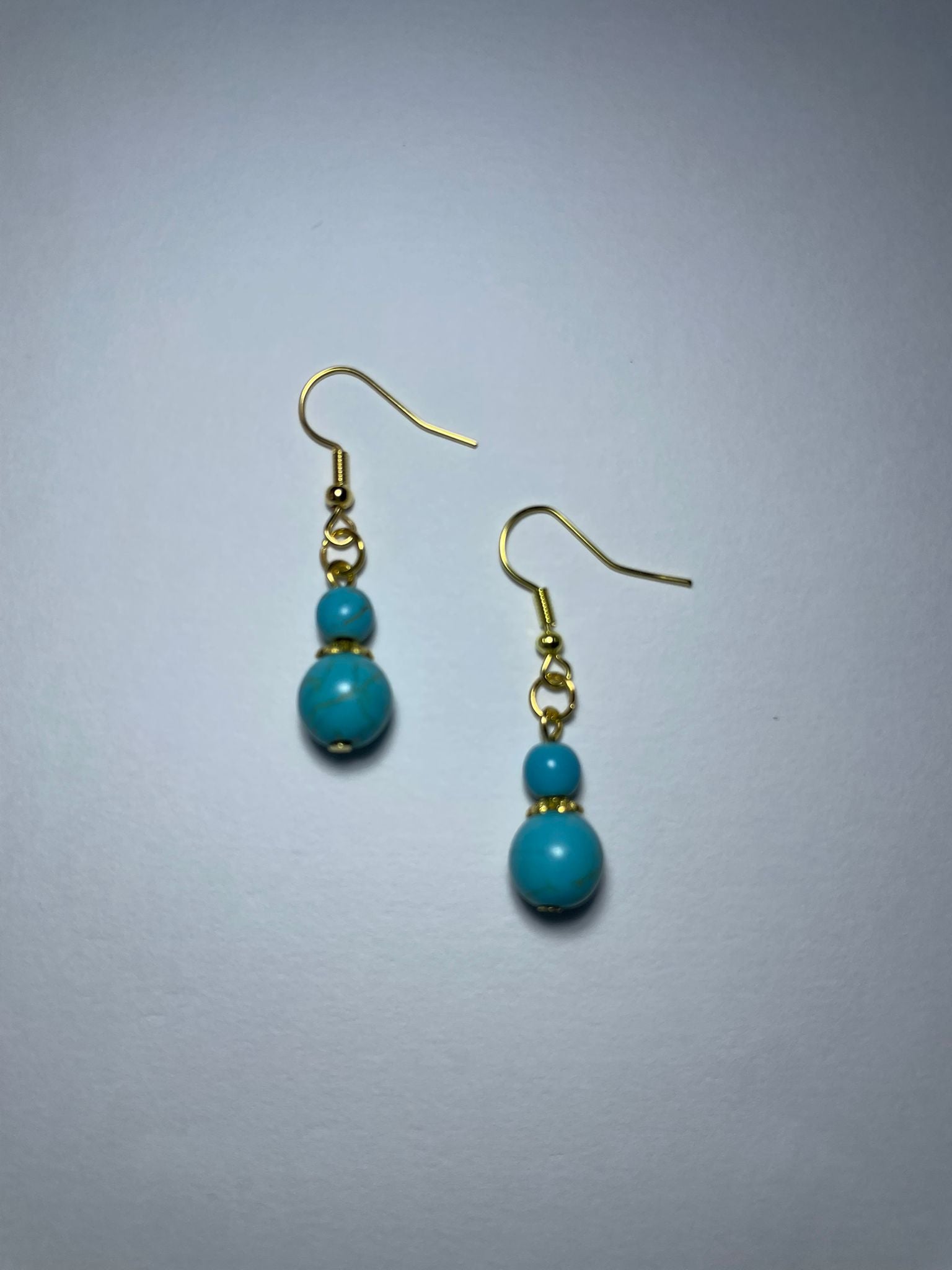 Elegant Natural Turquoise Drop Earrings(All Blue)