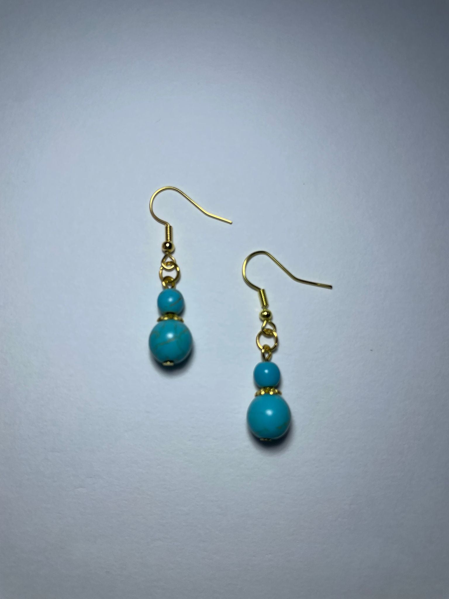 Elegant Natural Turquoise Drop Earrings(All Blue)