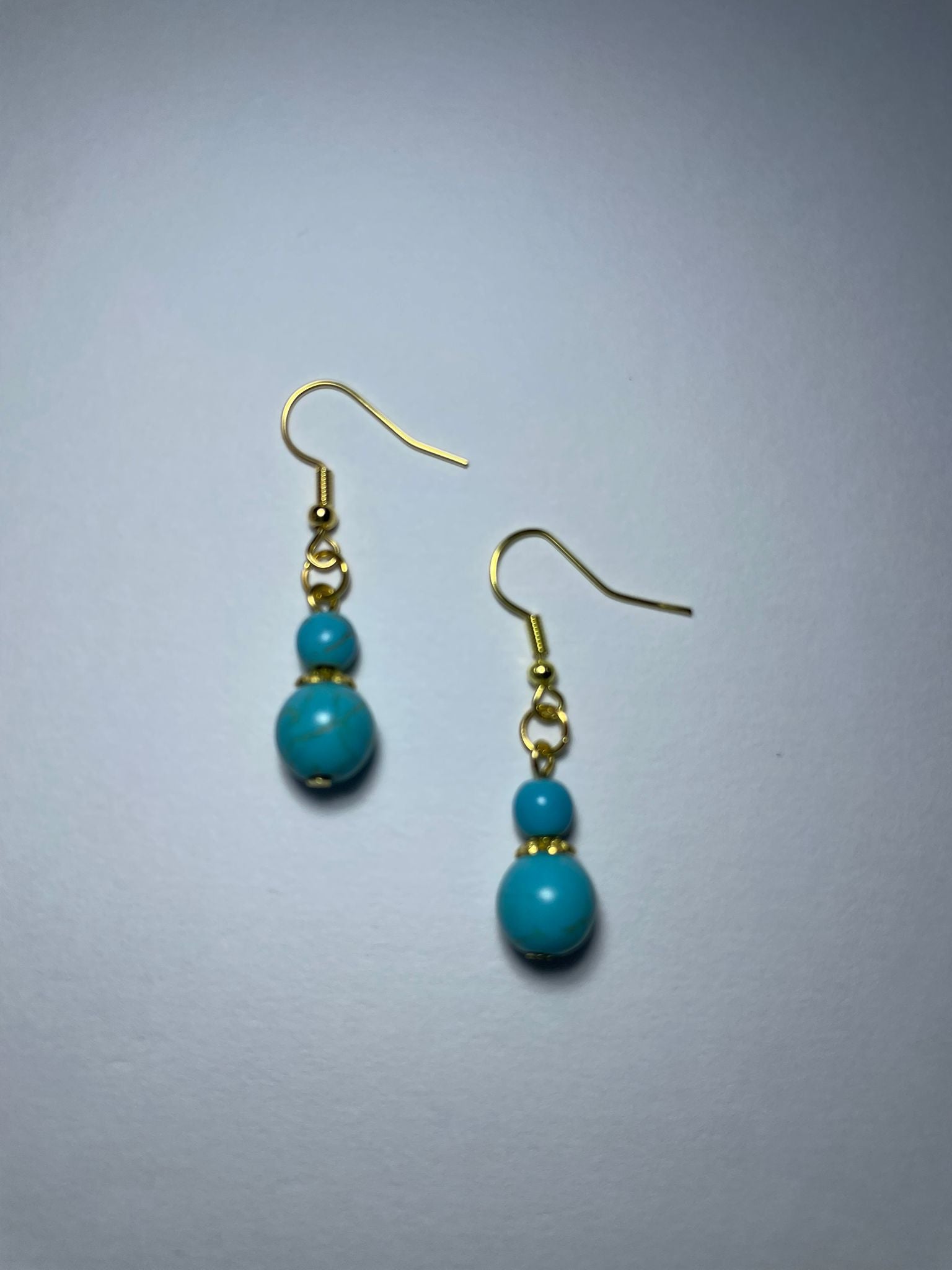 Elegant Natural Turquoise Drop Earrings(All Blue)